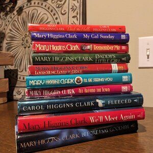 Mary Higgins Clark Mystery Suspense 10 Book Lot Hardcover Bestseller Books